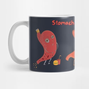 Stomach Healthy VS Unhealthy Mug